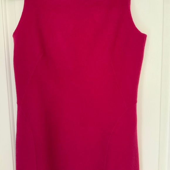 Talbots Felted Sheath Wool Blend Sleeveless Size 8 Pink - Picture 2 of 13